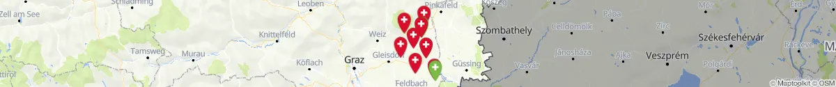 Map view for Pharmacies emergency services nearby Buch-Sankt Magdalena (Hartberg-Fürstenfeld, Steiermark)
